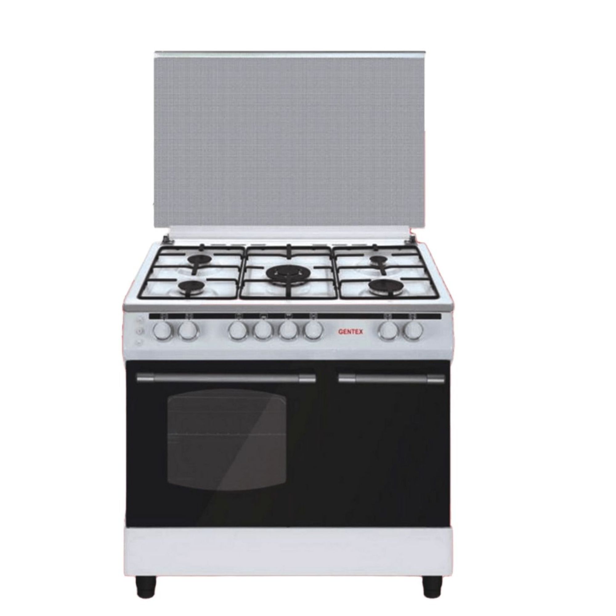 فرن غاز GX 503-S مع 5 رؤوس طهي وشواية دجاج وبابين