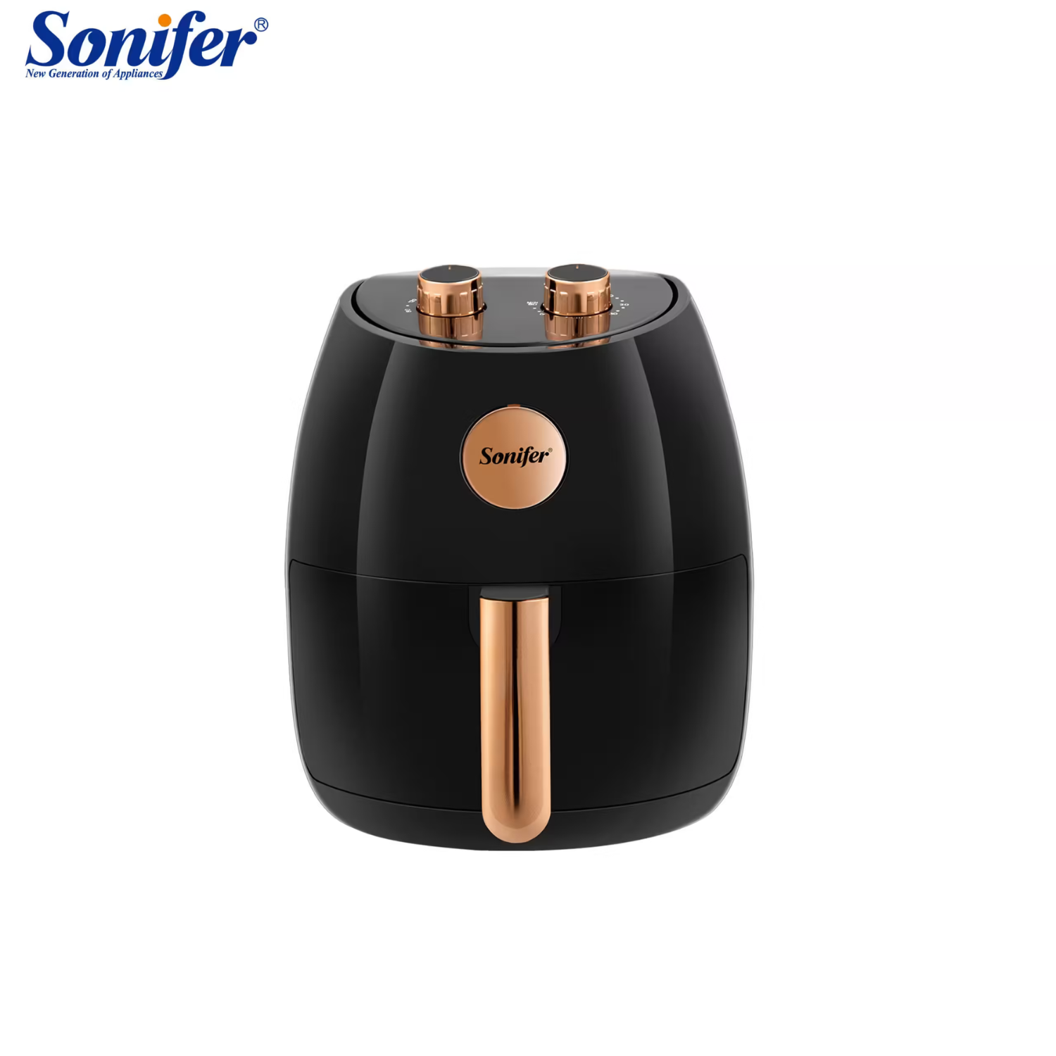 قلاية هوائية Sonifer SF-1039 — ‎سعة ‎4.5 لتر / قدرة ‎1500 واط — التحكم اليدوي بمقبضين (Double Knob)
