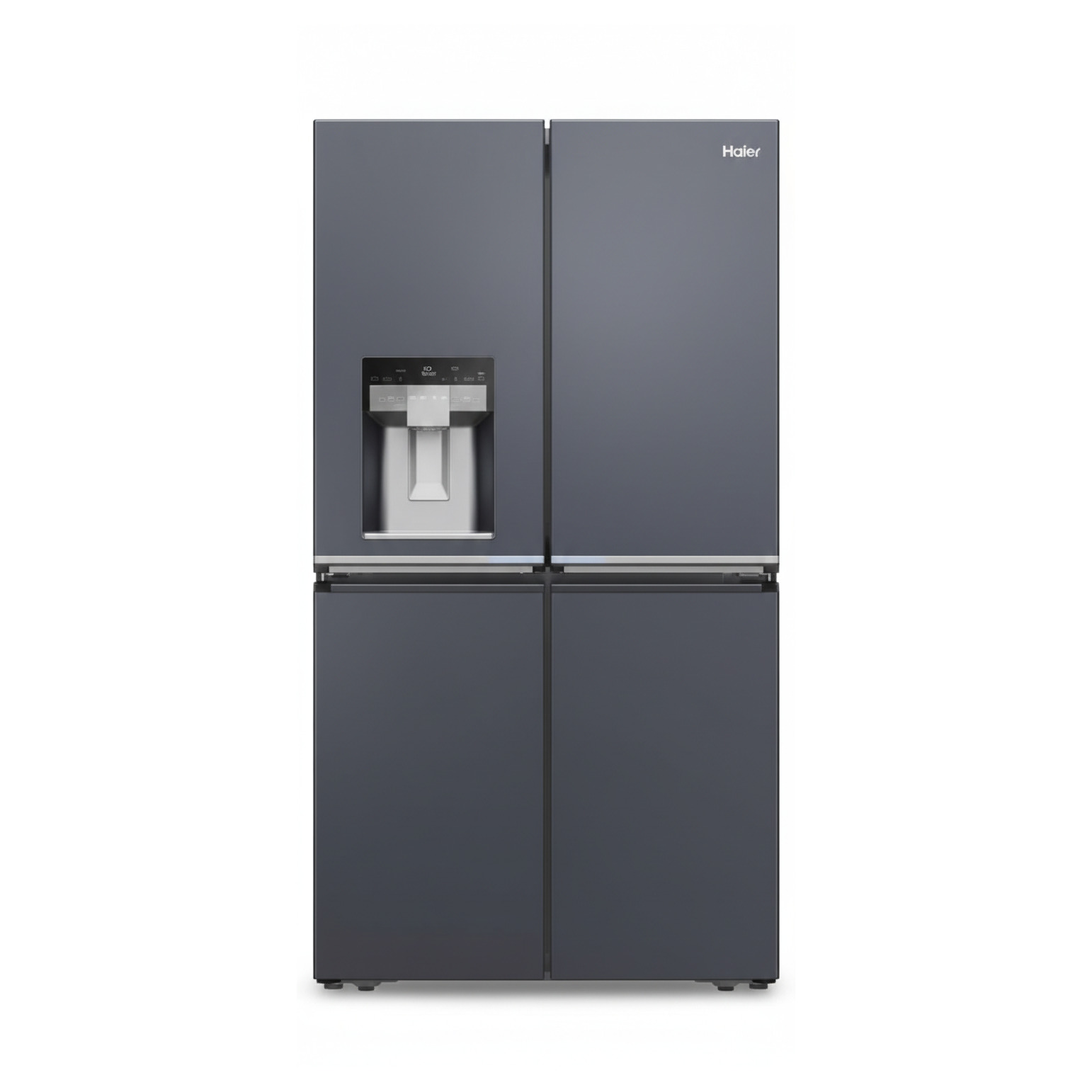 ثلاجة هاير (Haier) أربعة أبواب - أسود مطفي - سعة 730 لتر | HCR 7918 ETMB
