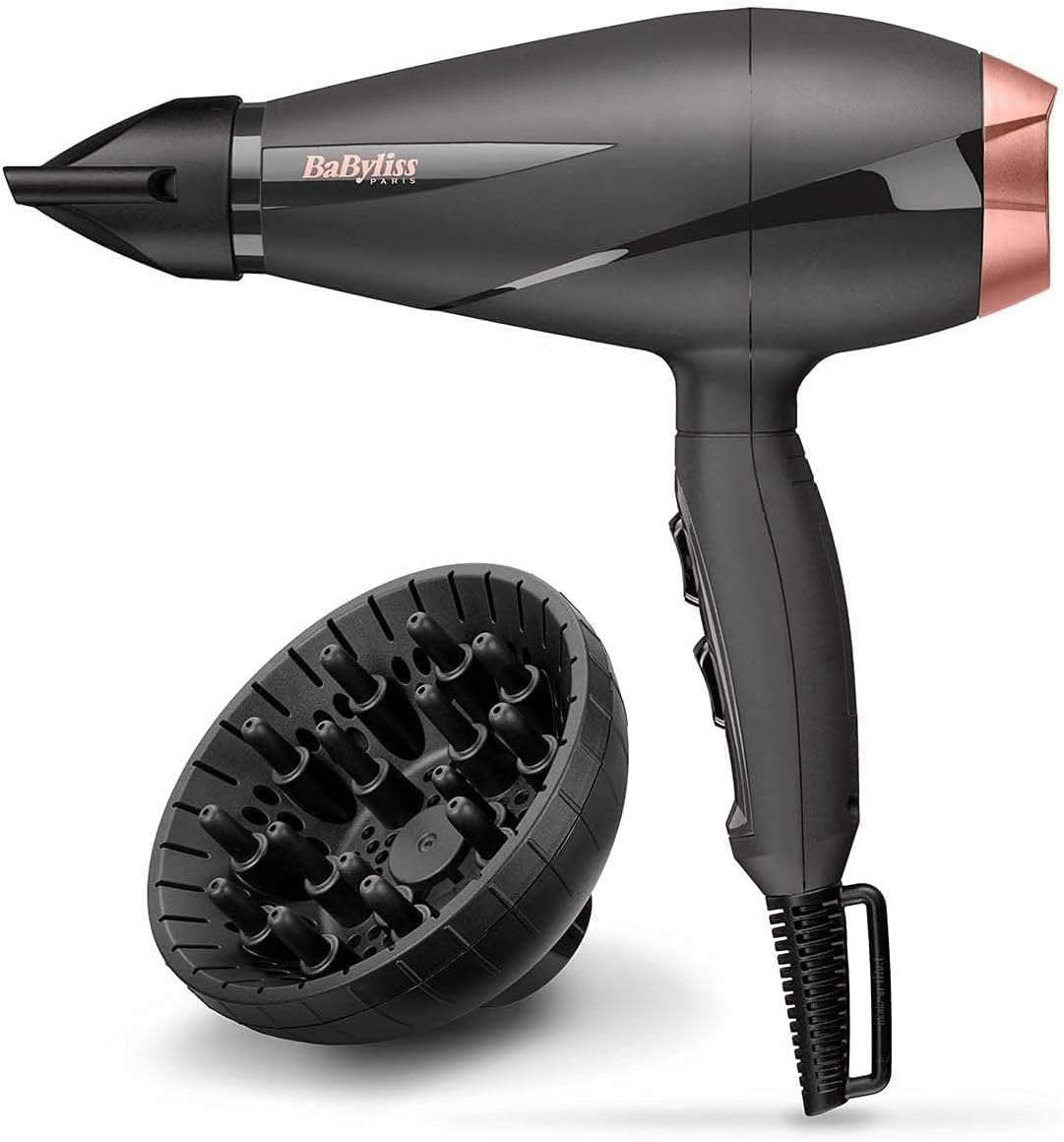 مجفف شعر BaByliss 6709DSDE احترافي 2100 واط مع ناشر هواء وتقنية أيونية