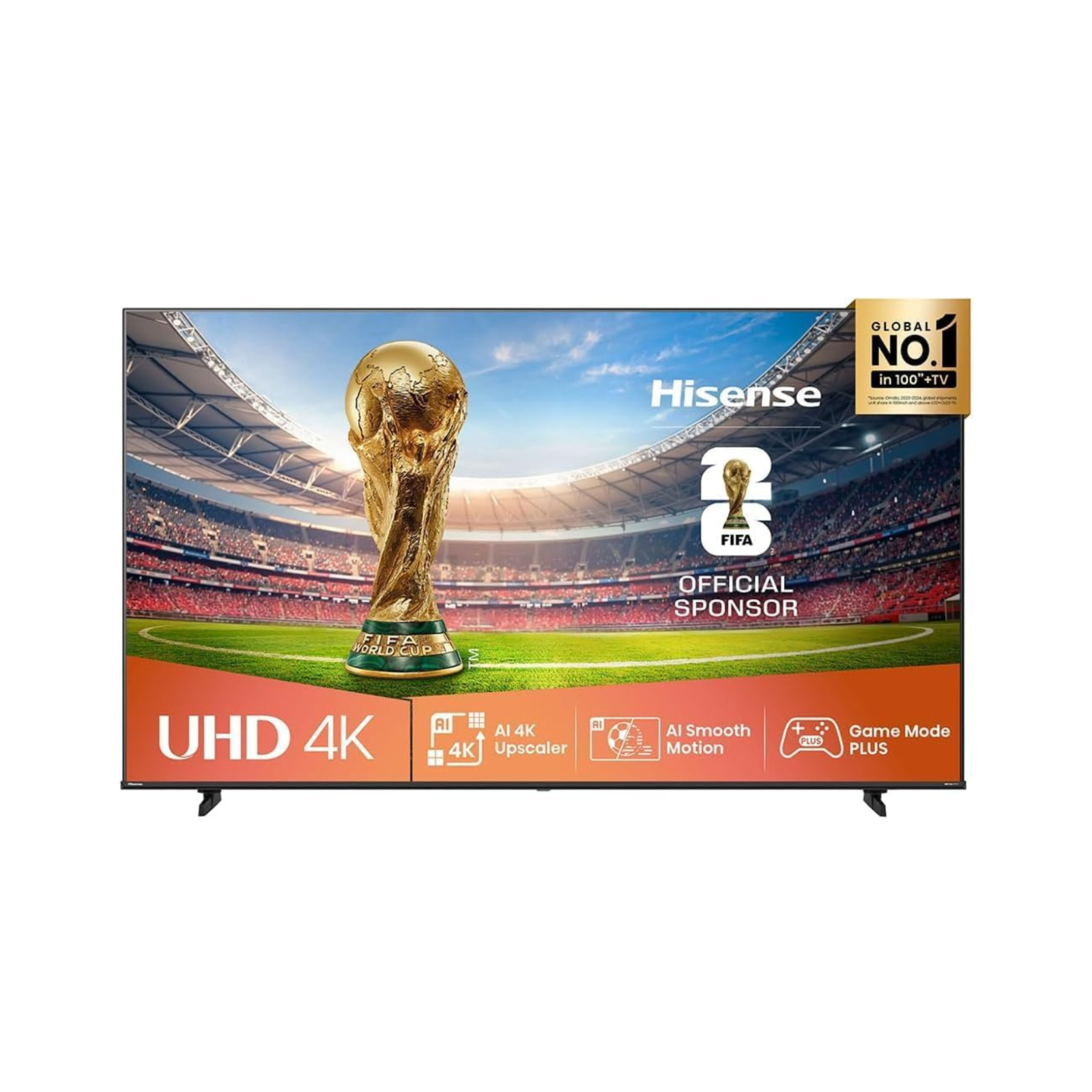 شاشة هايسنس (Hisense) 85بوصة Smart TV-دقة 4K UHD-صوت محيطي أكثر واقعيةDTS VIRTUAL X - تقنية عرض HDR -نظامVIDAA - رسيفر داخلي | 85A62QS