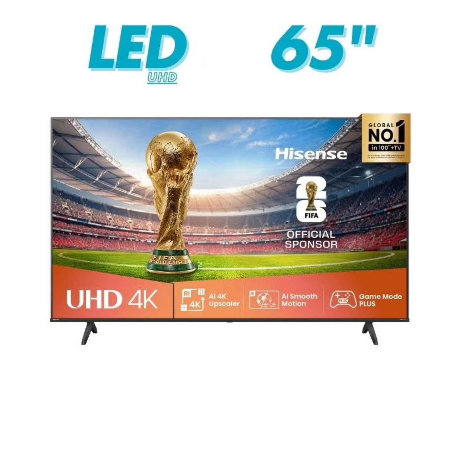 شاشة هايسنس (Hisense) 65بوصة Smart TV-دقة 4K UHD-صوت محيطي أكثر واقية-DTS:X game mode plus - Dolby Vision - تقنية عرض HDR -نظامVIDAA - رسيفر داخلي | 65A62QS
