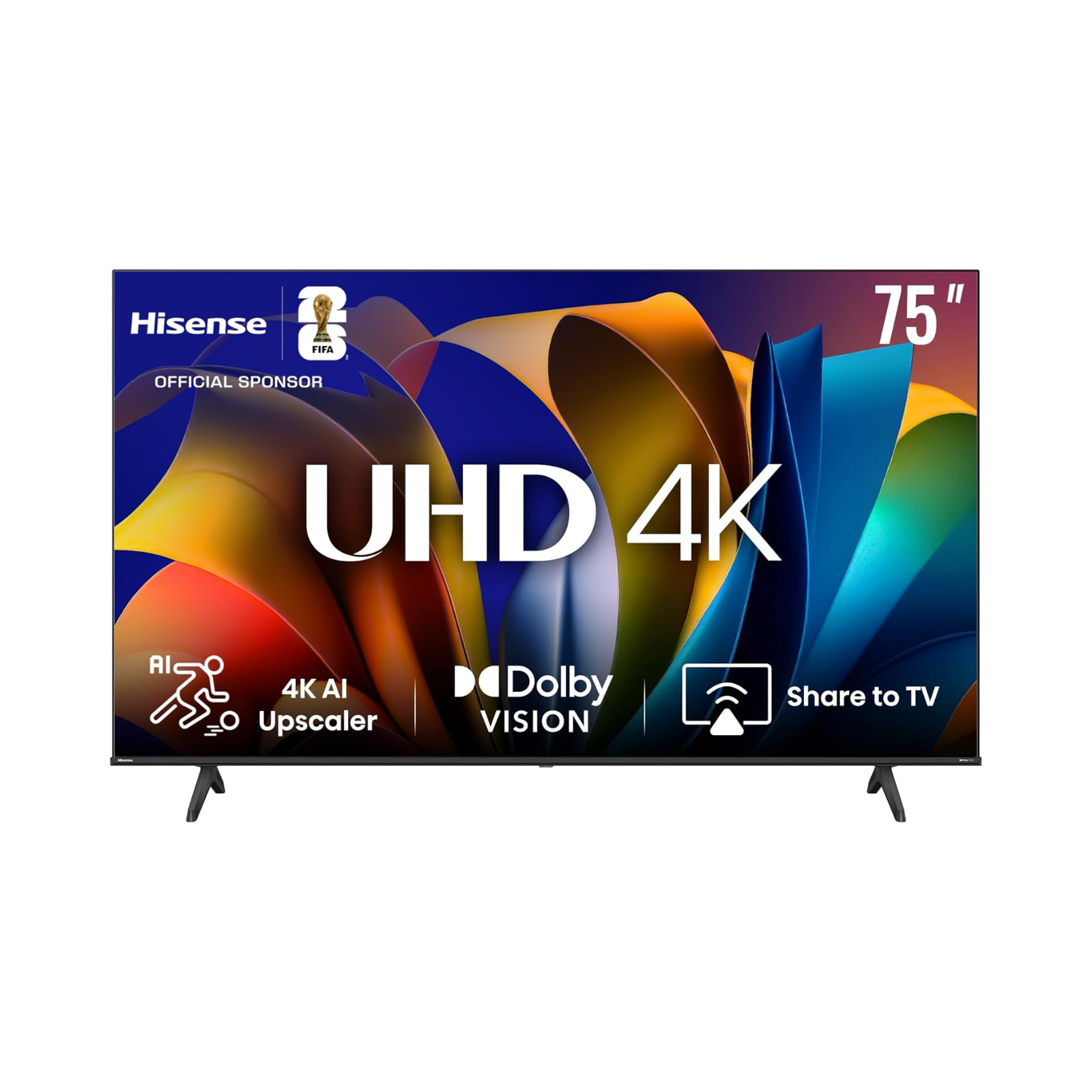 شاشة هايسنس (Hisense) 75بوصة Smart TV-دقة 4K UHD-صوت محيطي أكثر واقيةDTS Virtual:X - تقنية عرض HDR -نظام 75E6N|VIDAA