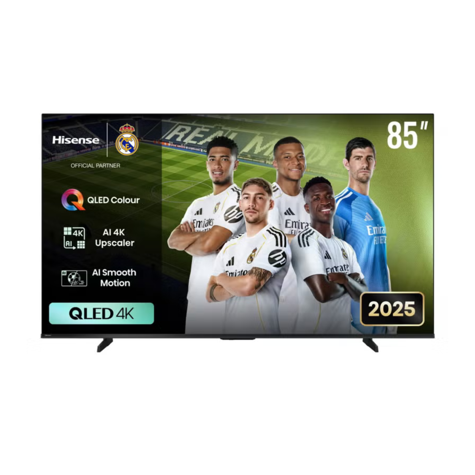 شاشة هايسنس (Hisense) 85بوصة Smart TV-دقة 4K UHD-صوت محيطي أكثر واقية-DTS game mode plus-Dolby Vision-VIRTUAL X تقنية عرض -HDR10+ -نظامVIDAA - رسيفر داخلي | 85Q6QS