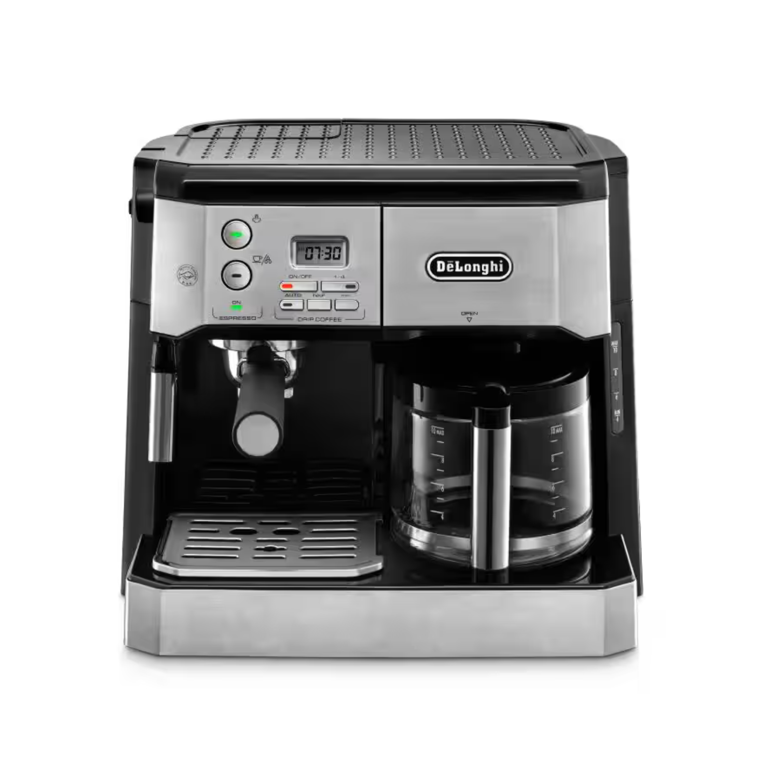 ماكينة قهوة ديلونغي Delonghi كومبو اسبريسو و كابوتشينو- قهوة أمريكية- إمكانية استعمال بن الاسبريسو المطحون أو الأقراص الجاهزة |BCO431.S