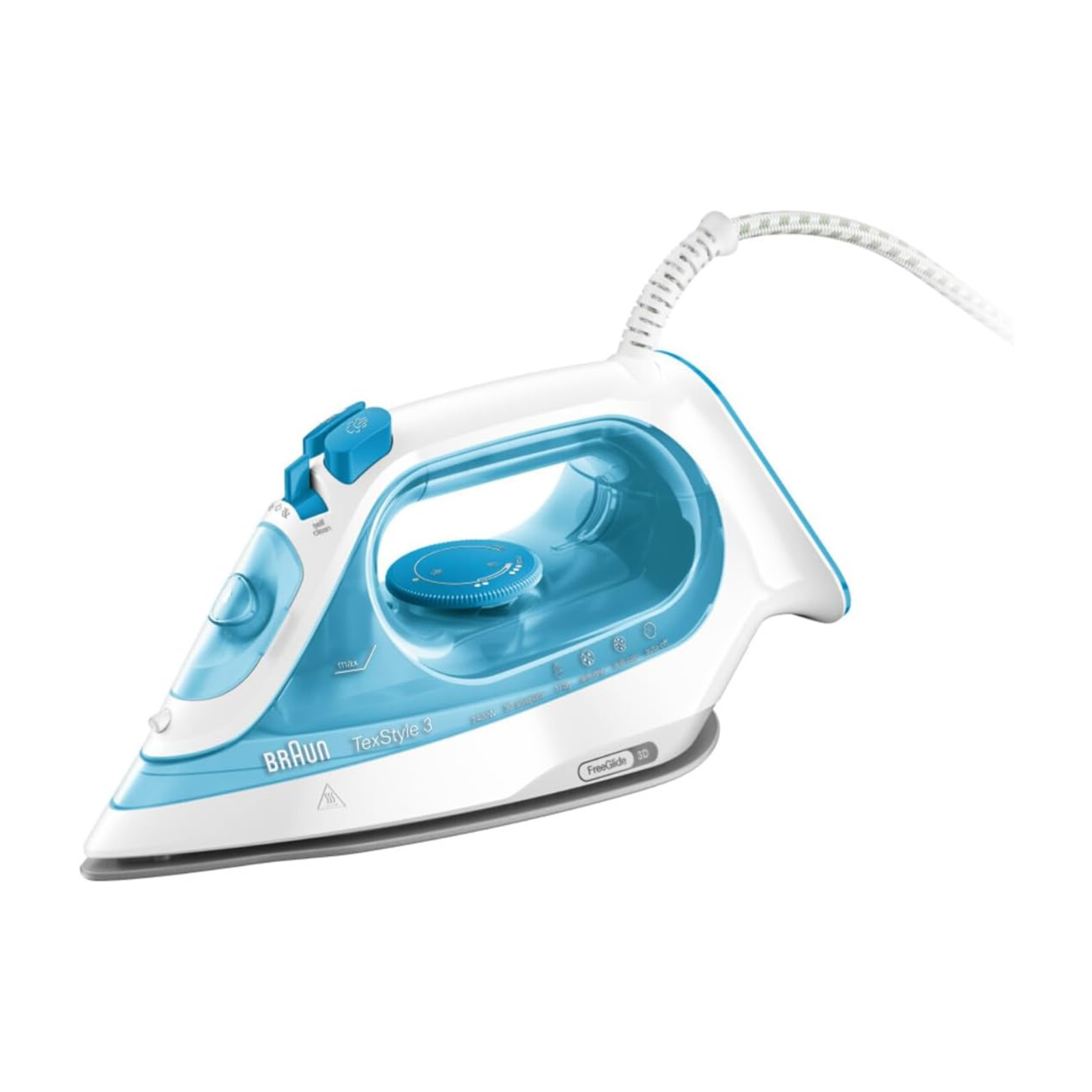 مكواة بخار براون Braun -استطاعة 2400 واط - لون أزرق أرضية سوبر سيراميك | SI3053BL