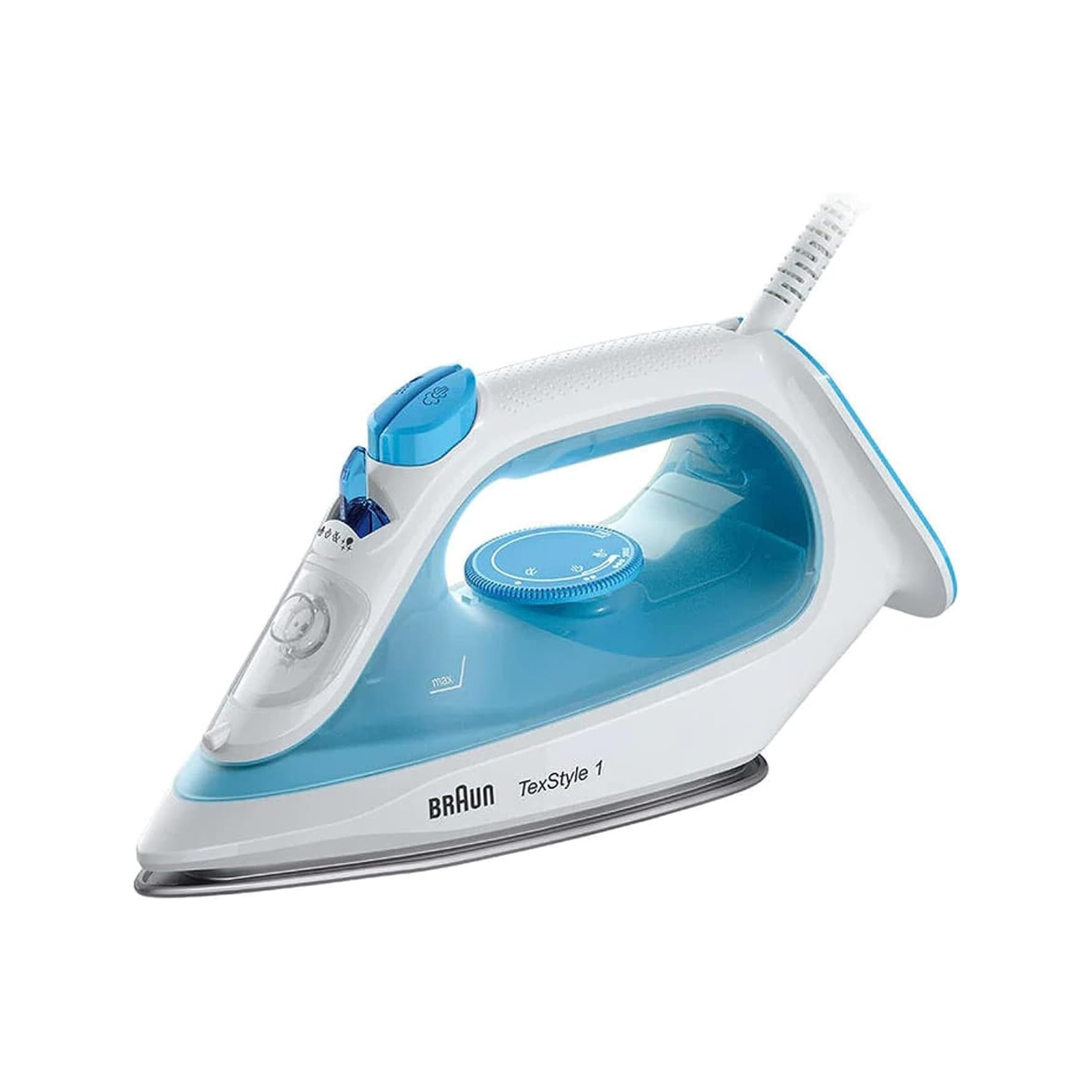 مكواة بخار براون Braun -استطاعة 1900 واط - لون أزرق أرضية سوبر سيراميك | SI1050BL