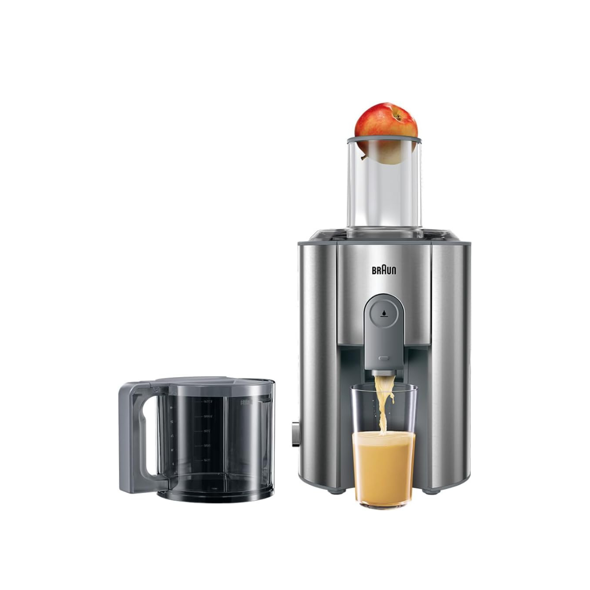 عصّارة فواكه براون Multiquick 7 J 700 بقوة 1000 واط – فتحة 75 مم – وعاء لب 2 لتر
