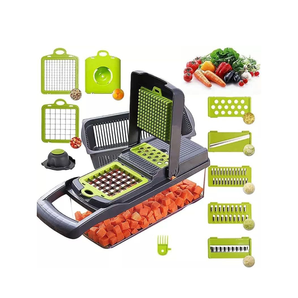أداة تقطيع وتقشير الخضروات والفواكه متعددة الوظائف – Multi Functional Fruit & Vegetable Cutter