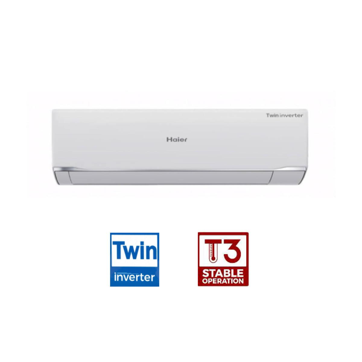 مكيف سبليت 1.5 طن Haier HAC-RB18WW حامي بارد – انفيرتر DC توين + WiFi + غاز R410A