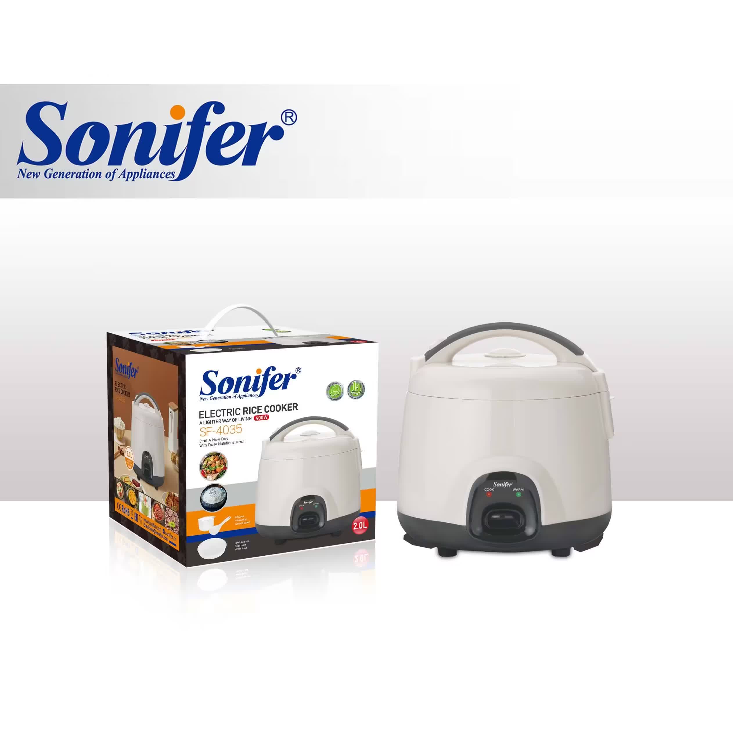 طباخة أرز كهربائية Sonifer SF-4035 — سعة ‎2 لتر / قدرة ‎400 واط