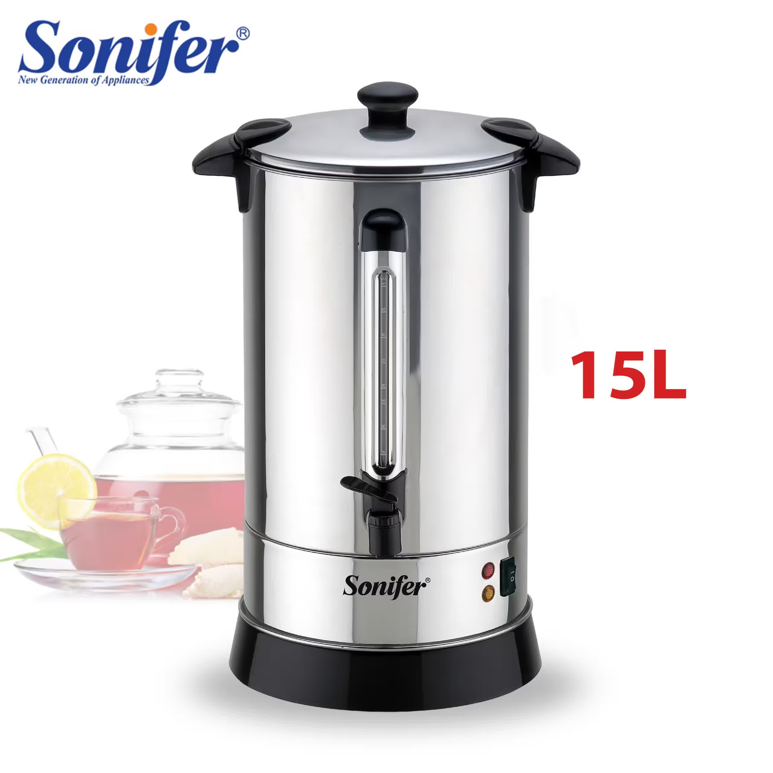 سخان مياه كهربائي / غلاية كبيرة Sonifer SF-2074 — سعة 15 لتر
