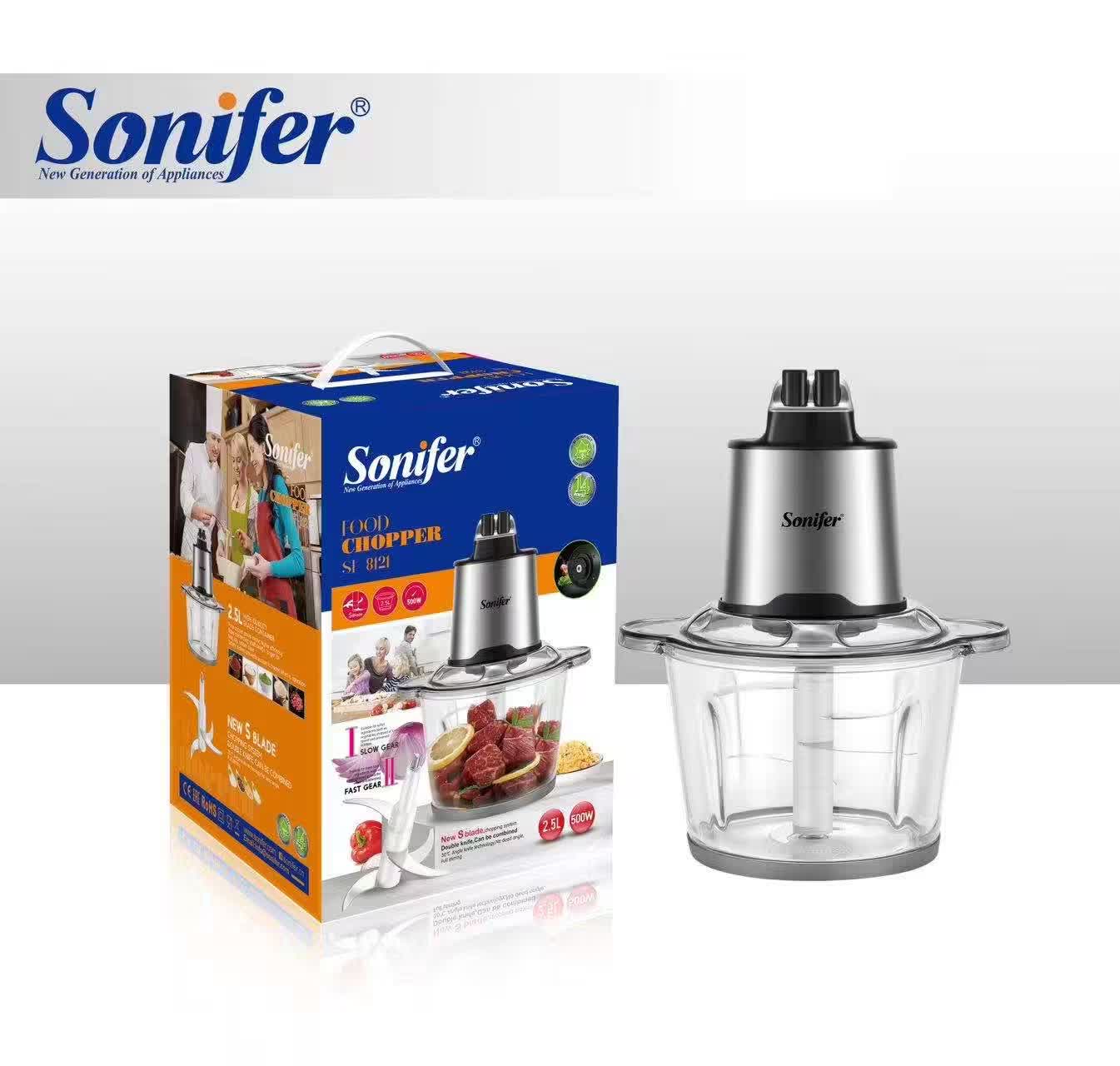 فرّامة/طاحن طعام كهربائية Sonifer SF-8121 — سعة ‎2.5 لتر تقريبًا / قدرة ‎500 واط