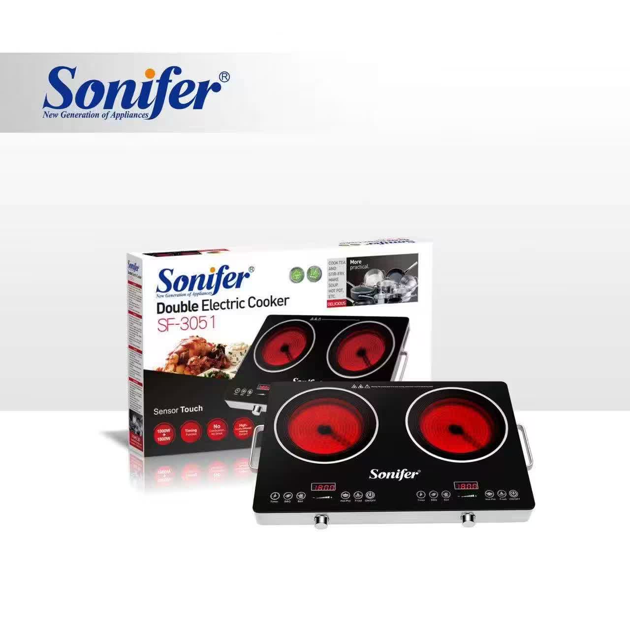 طباخة كهربائية / موقد كهربائي مزدوج Sonifer SF-3051