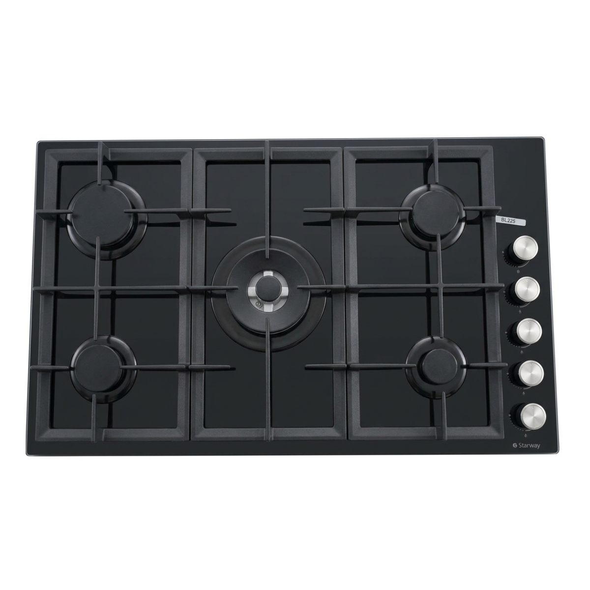 غاز غطس ستارويه 90 سم 5 رؤوس BL-225 | زجاج أسود – رأس تيربو – أمان كامل