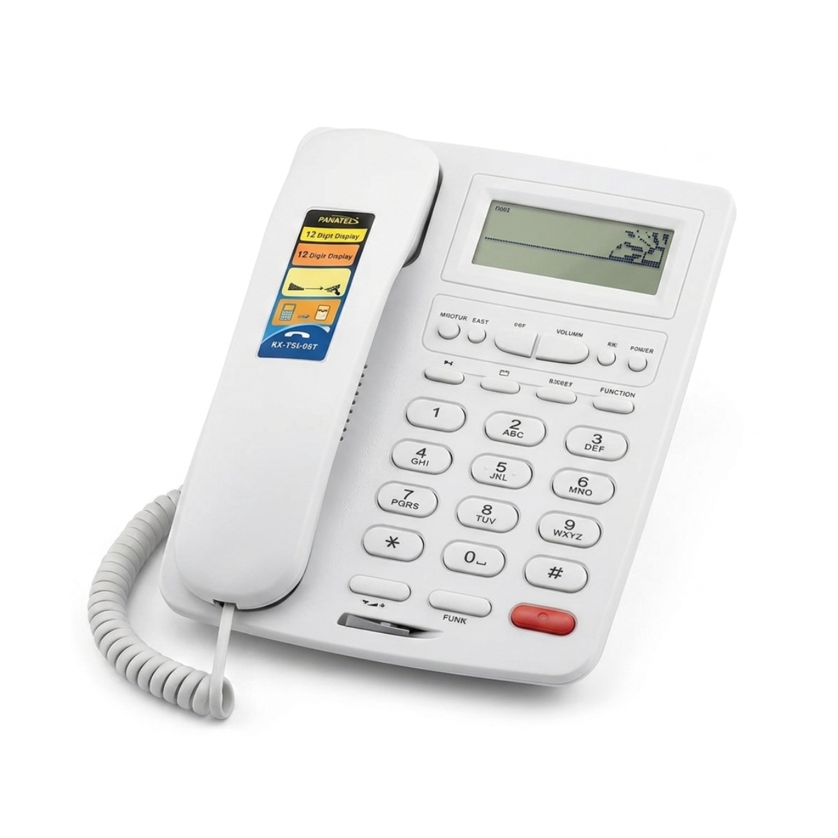 هاتف أرضي باناتيل Panatel KX-TSC6012CID | شاشة + كاشف رقم