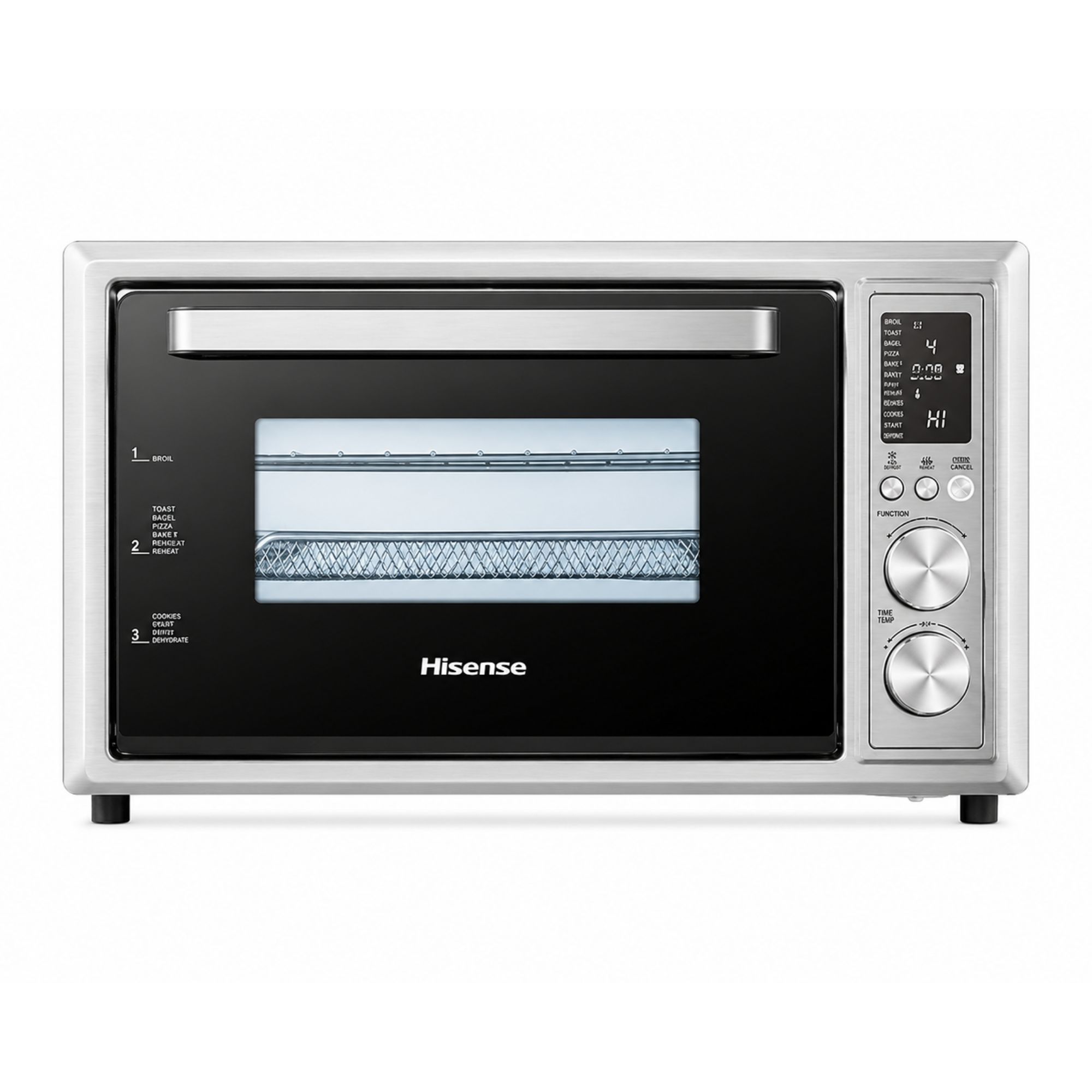توستر Hisense H28EOXS7 – 7 مستويات تحميص – وظائف متعددة 3 في 1 – تصميم ستانلس ستيل