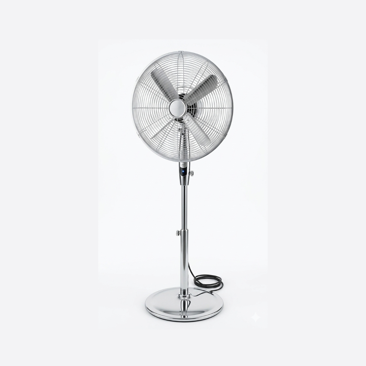 SW-850C مروحة ستارواي معدنية 60 واط – 3 سرعات – دوران قابل للتعديل – فضي