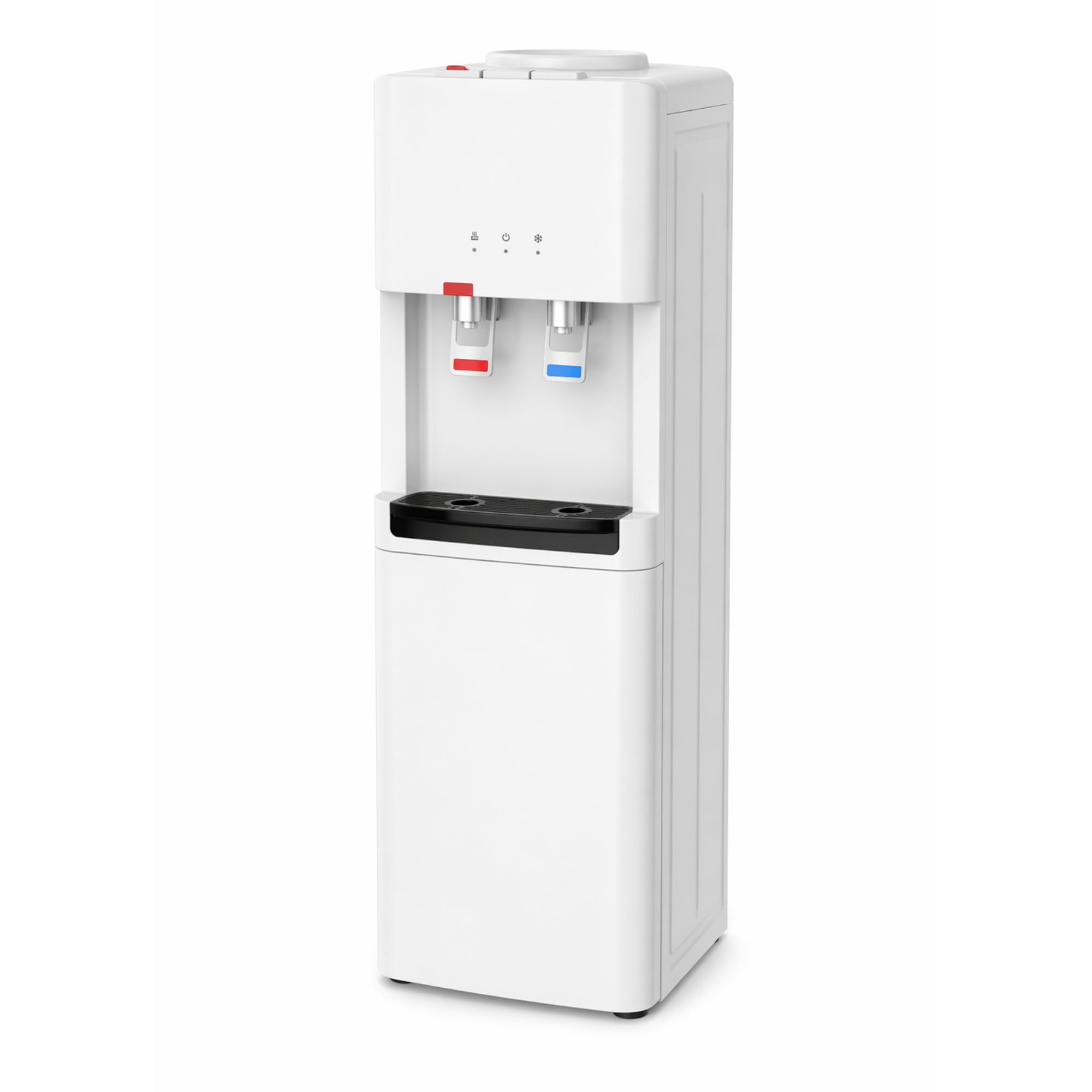 مبرد مياه جولدن كراون GCWD801B – حار وبارد – ثلاجة سفلية – تبريد كمبروسر – تصميم أبيض أنيق
