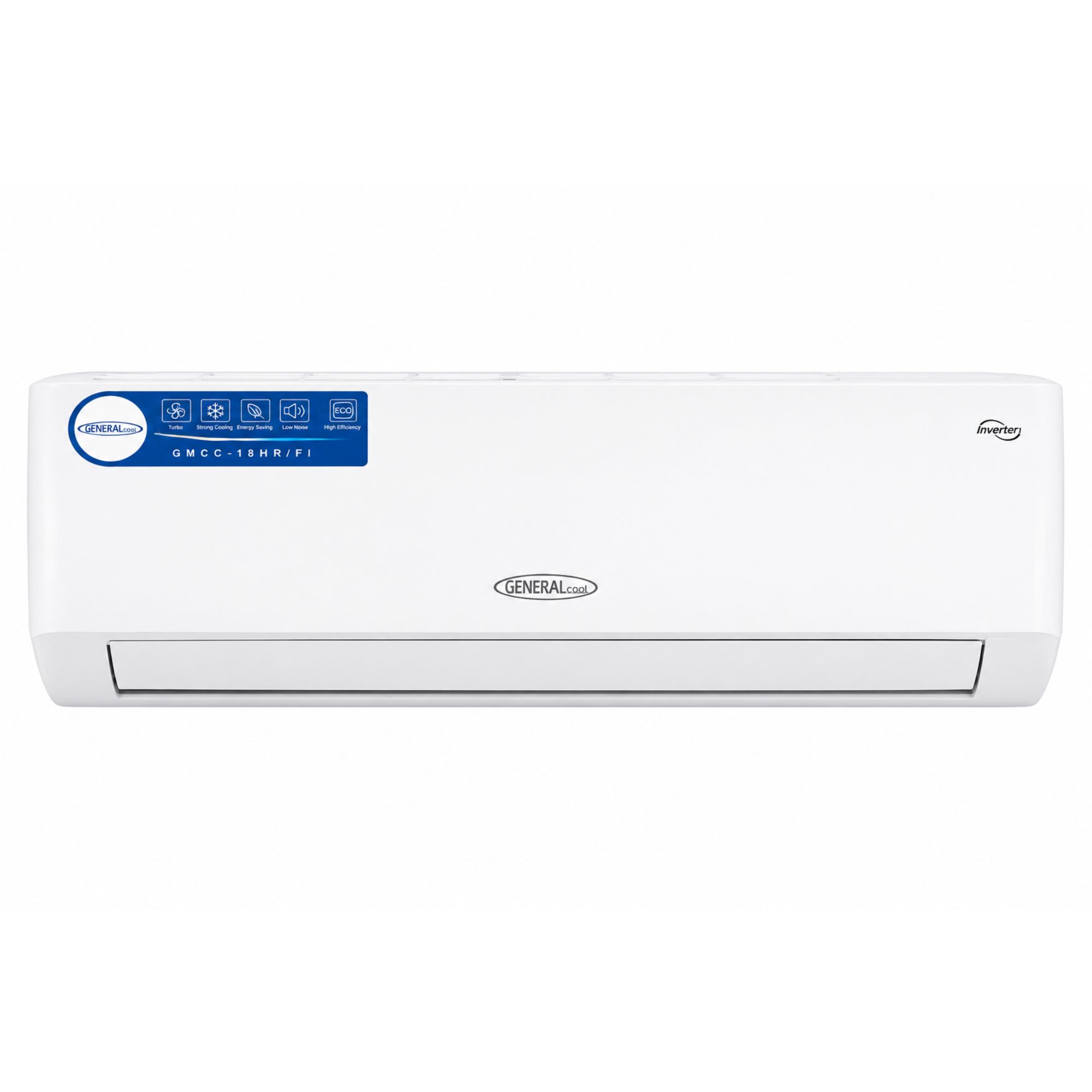 مكيف سبليت جنرال كول General Cool إنفرتر 12000 BTU (1 طن) - تبريد وتدفئة T1 - واي فاي Wi-Fi - غاز R410A - Turbo - تحكم بالأمبير - موديل GC12GMC